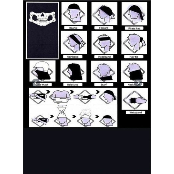 Motorcycle Helmet Skull Neck Face Mask - Picture 3 of 7